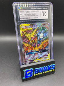 Moltres & Zapdos & Aritcuno Gx Promo CGC 10