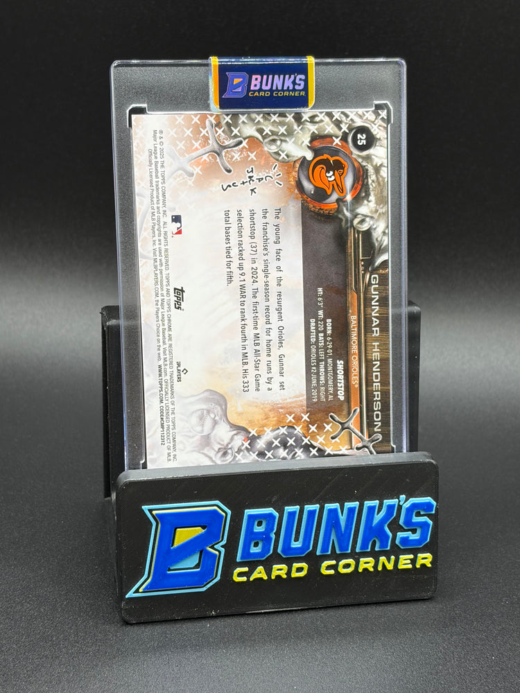 2025 Gunnar Henderson Cactus Jack Gold Refractor 3/50
