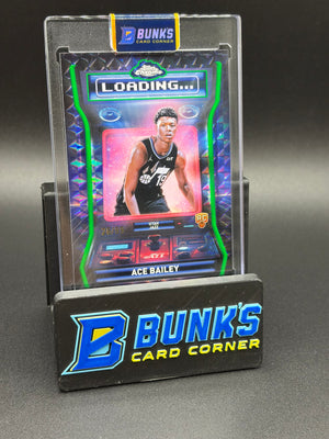 2025 Ace Bailey Topps Loading... Green Geometric 26/99 RC