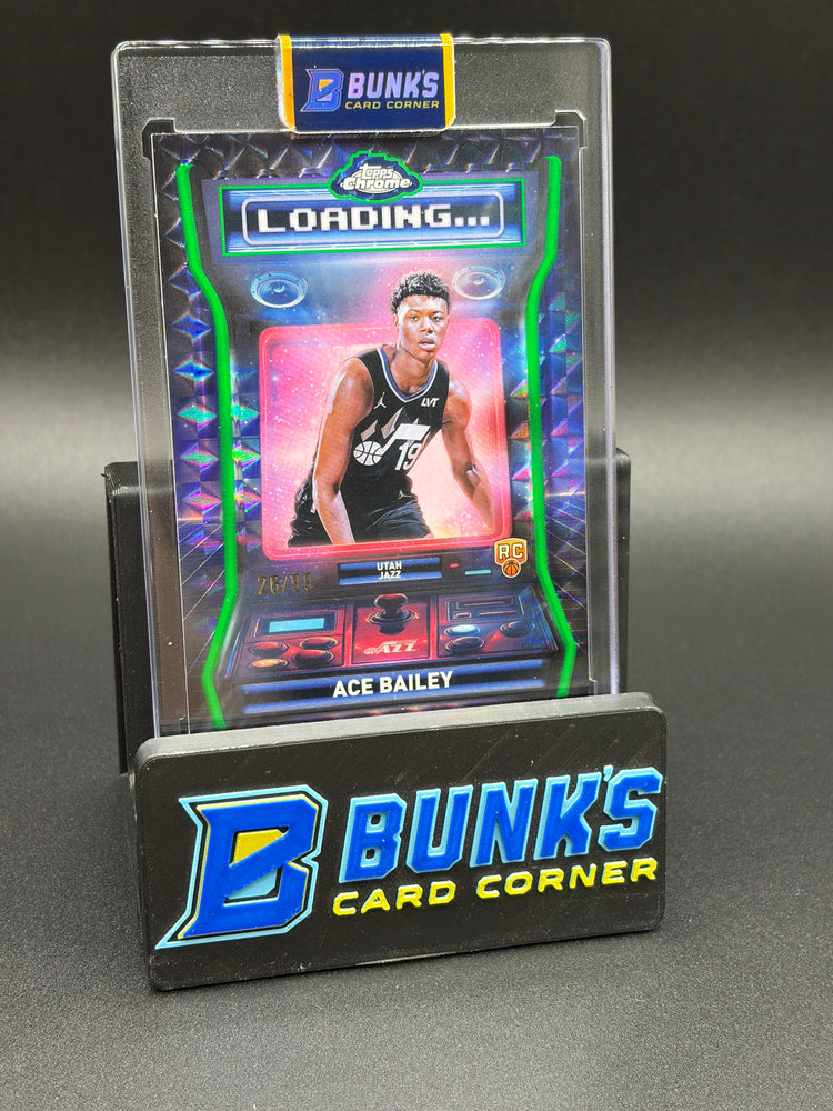 2025 Ace Bailey Topps Loading... Green Geometric 26/99 RC