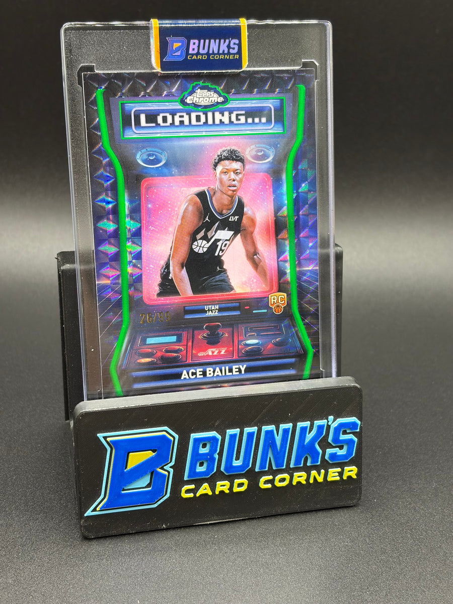 2025 Ace Bailey Topps Loading... Green Geometric 26/99 RC