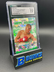 2020 Fernando Vargas Green Crystal CGC Gem 10 Auto 8