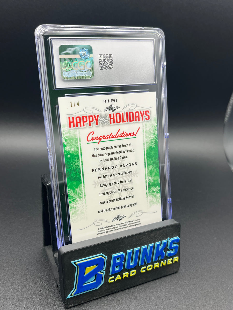 2020 Fernando Vargas Green Crystal CGC Gem 10 Auto 8