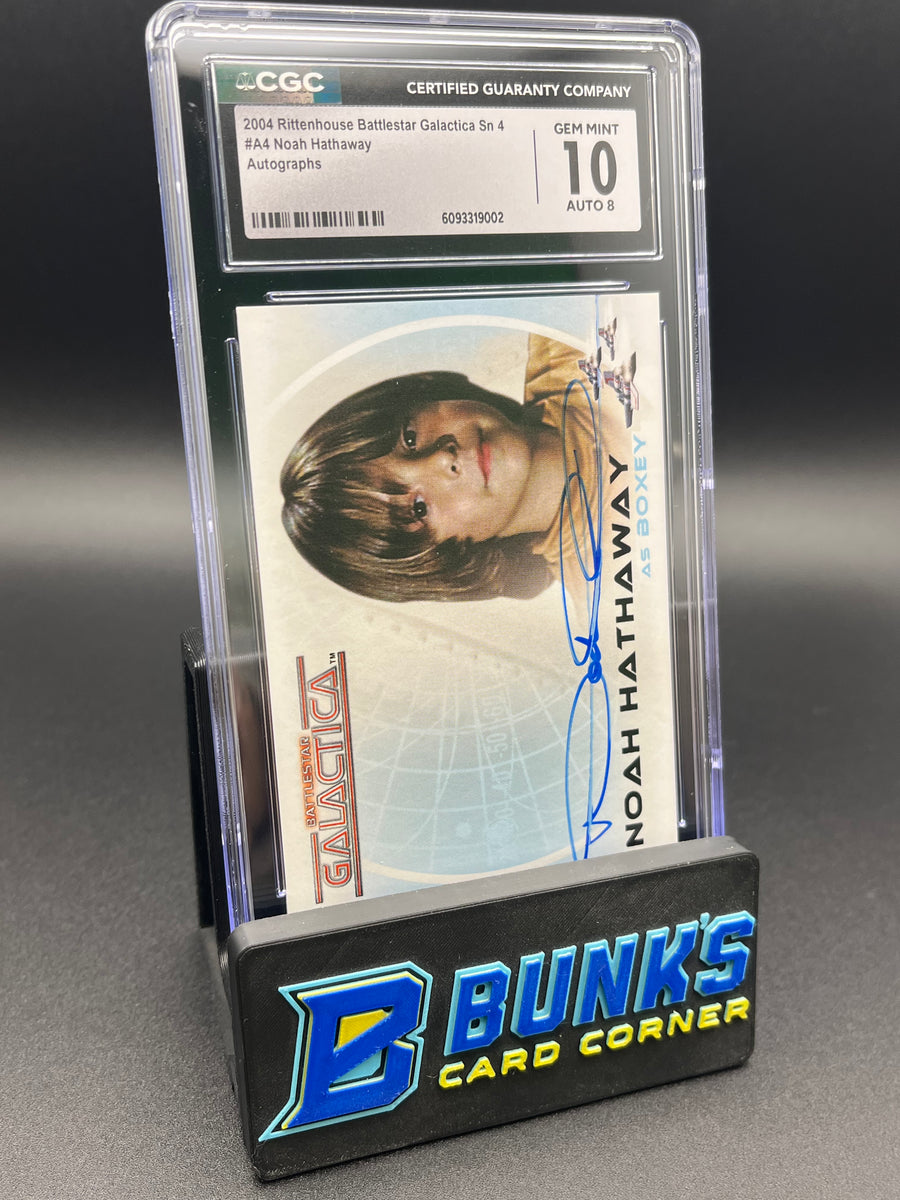 2004 Noah Hathaway Rittenhouse Battlestar Galactica Sn 4 CGC Gem 10 Auto 8