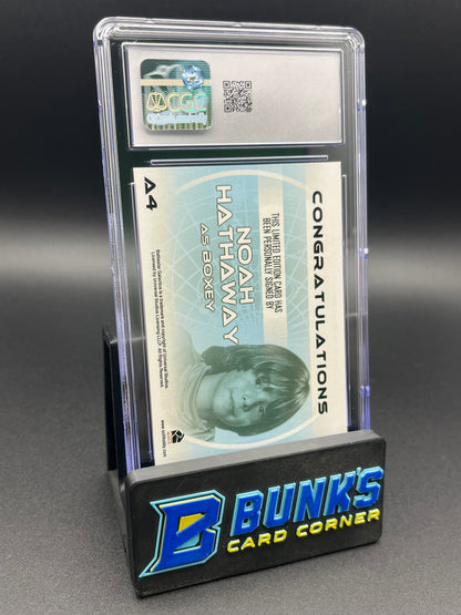 2004 Noah Hathaway Rittenhouse Battlestar Galactica Sn 4 CGC Gem 10 Auto 8