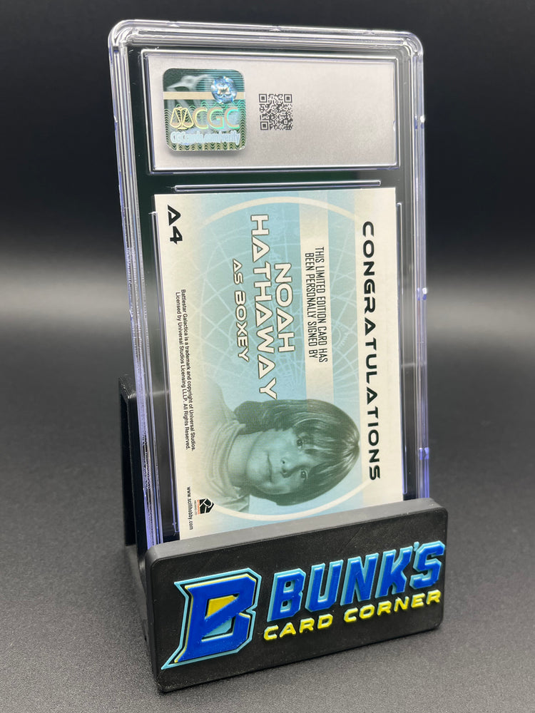 2004 Noah Hathaway Rittenhouse Battlestar Galactica Sn 4 CGC Gem 10 Auto 8