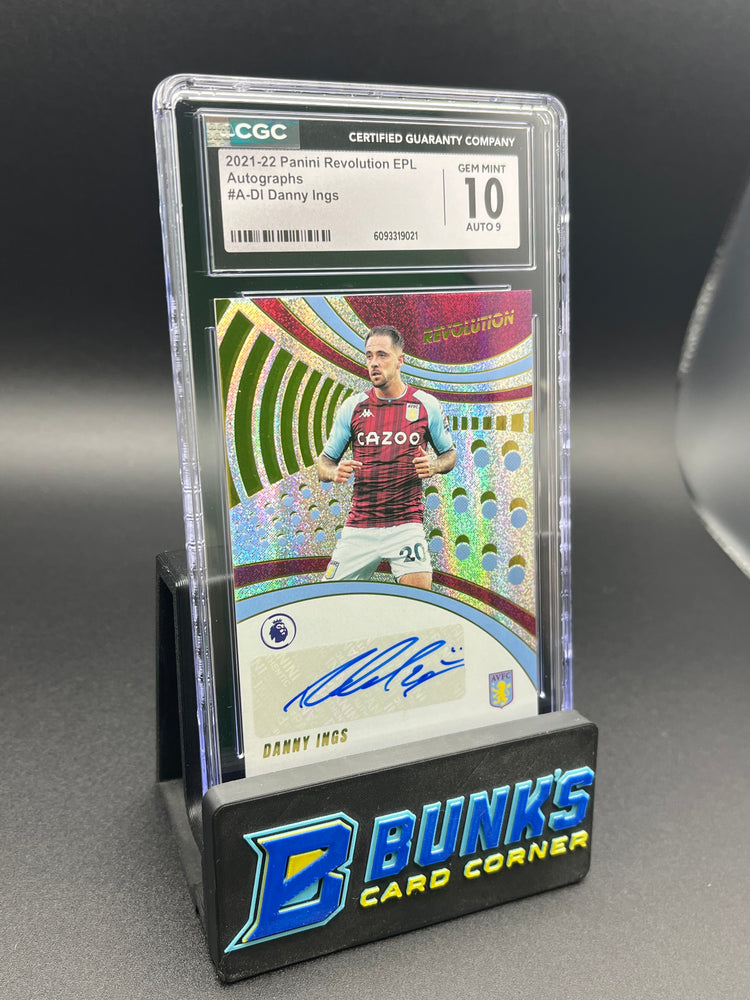 2021-22 Danny Ings Panini Revolution EPL CGC Gem 10 Auto 9