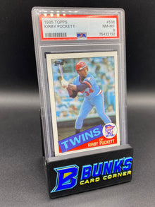 1985 Kirby Puckett PSA 8 (Damaged Slab)