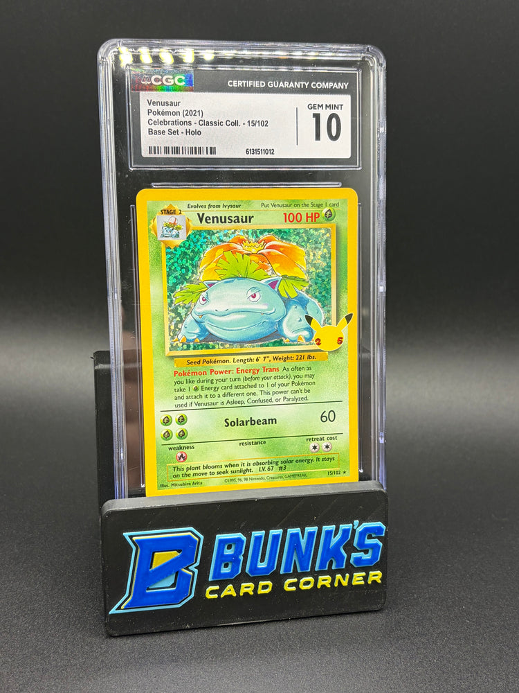 Venusaur Base Set Holo CGC 10