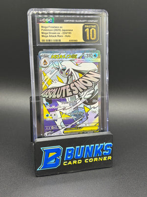 Mega Froslass ex Mega Attack Dream CGC Pristine 10 Japanese