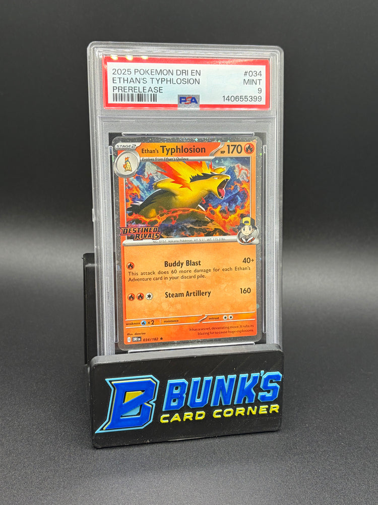 Ethan's Typhlosion Prerelease PSA 9