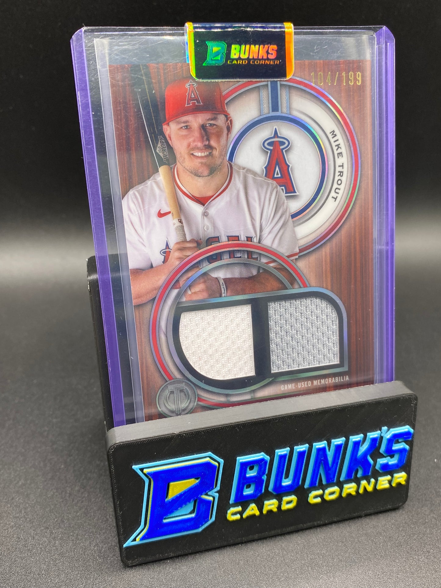 2025 Mike Trout Game Used memorabilia 104/199