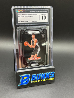 2023-24 Victor Wembanyama Monopoly CGC 10 RC