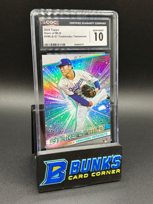 2024 Yoshinobu Yamamoto Stars of MLB CGC 10 RC