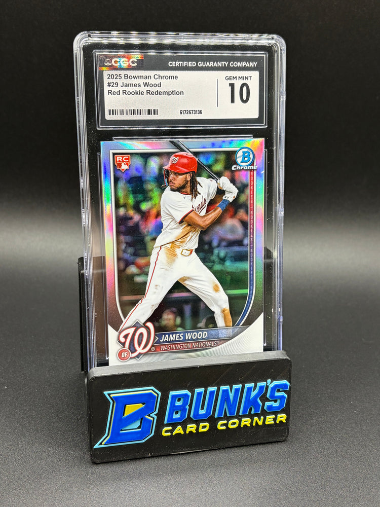2025 James Wood Red Rookie Redemption CGC 10 RC