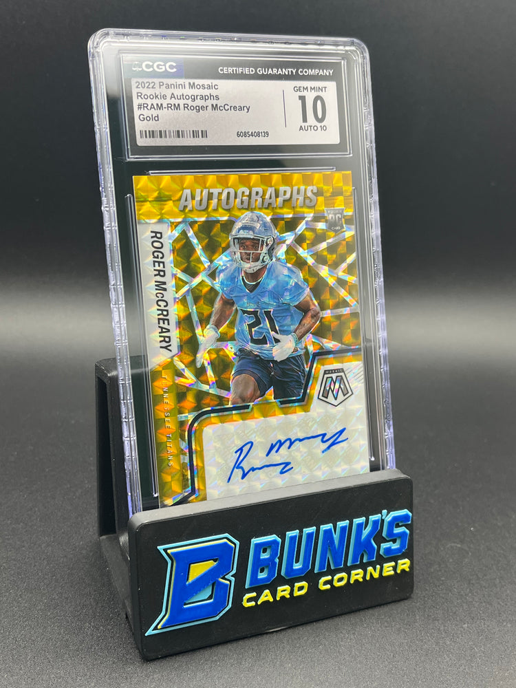 2022 Roger McCreary Gold CGC Gem 10 Auto 10 RC 2/10
