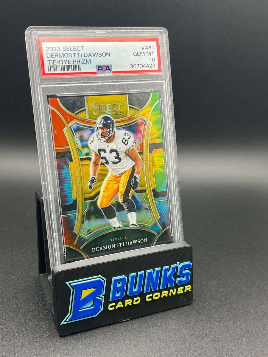 2023 Dermontti Dawson Tie Dye Prizm PSA 10 7/25