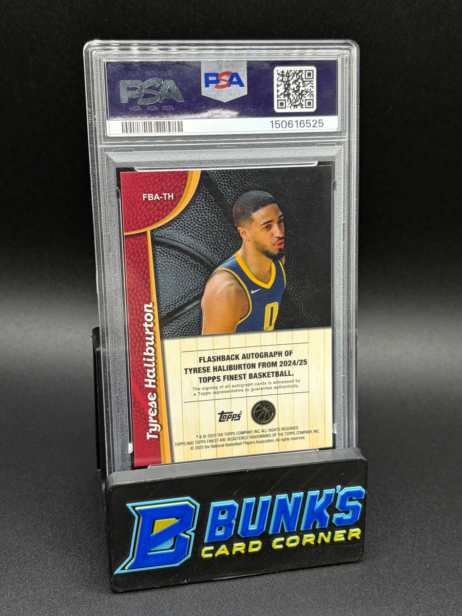 2024 Tyrese Haliburton Flashback AU Gold Refractor PSA 9 Auto 10
