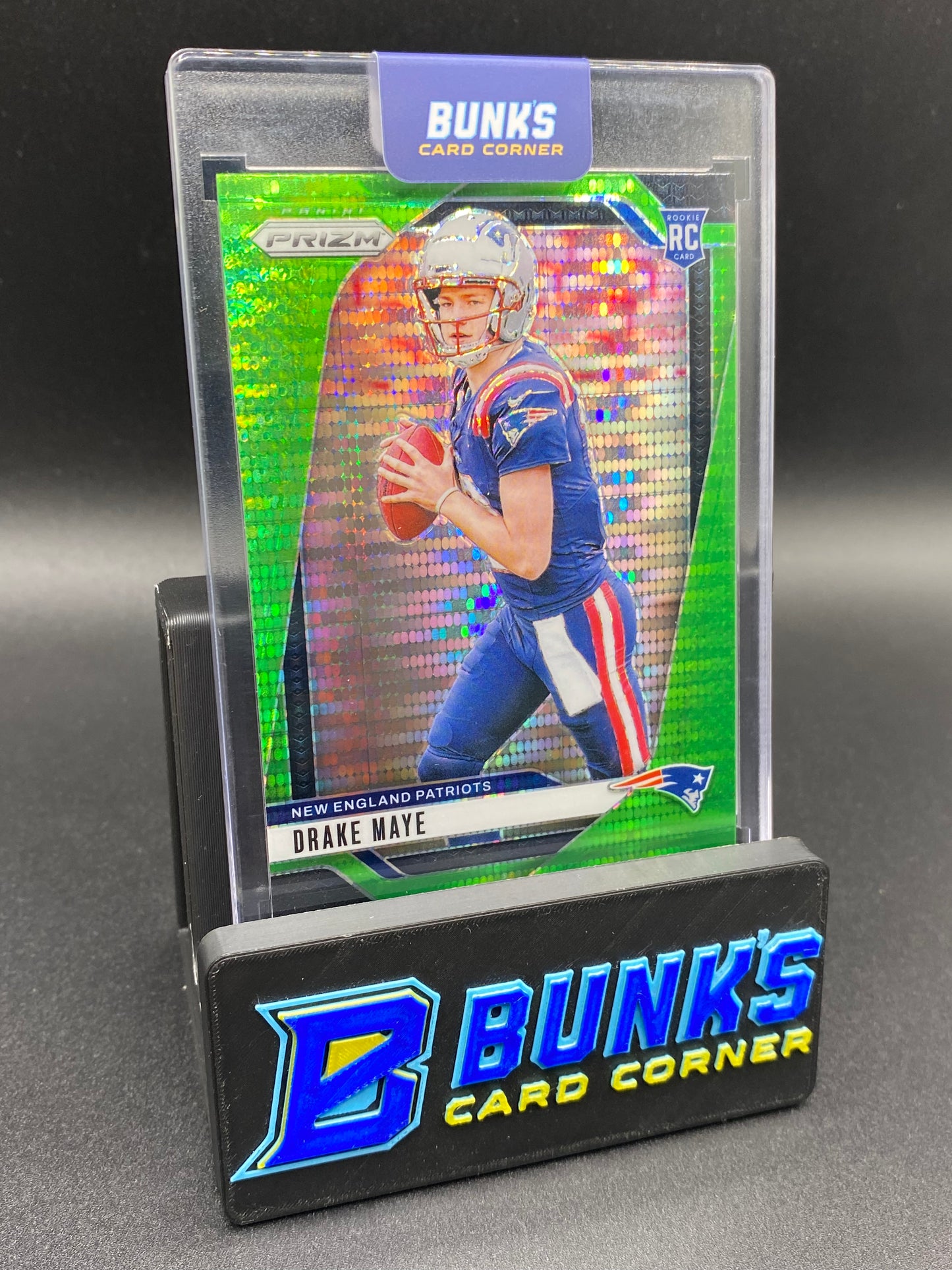 2024 Drake Maye Green Prizm Rc