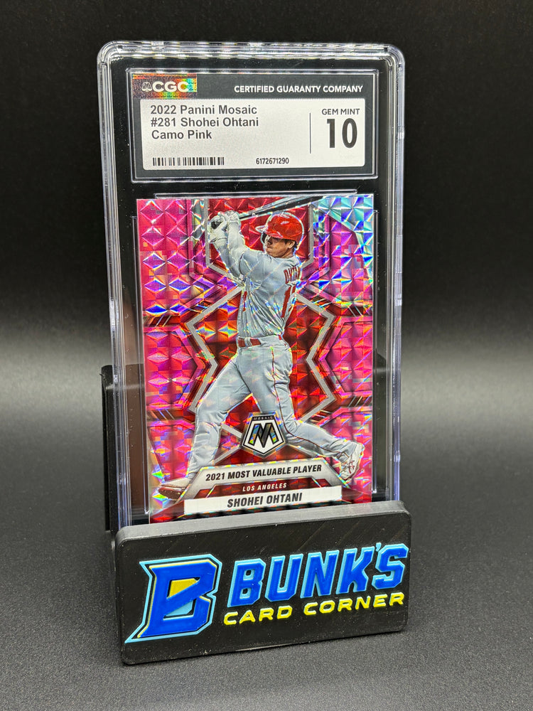 2022 Shohei Ohtani Camo Pink Mosaic CGC 10
