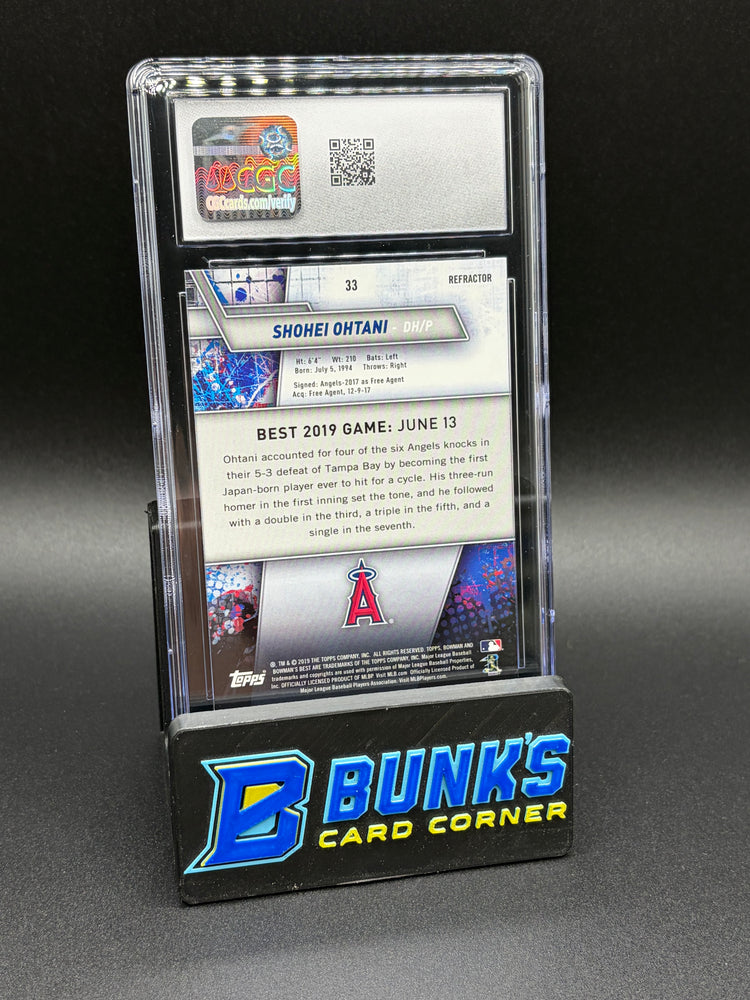 2019 Shohei Ohtani Refractor Bowmans Best CGC 9