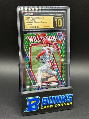 2021 Shohei Ohtani Green Will to Win CGC Pristine 10