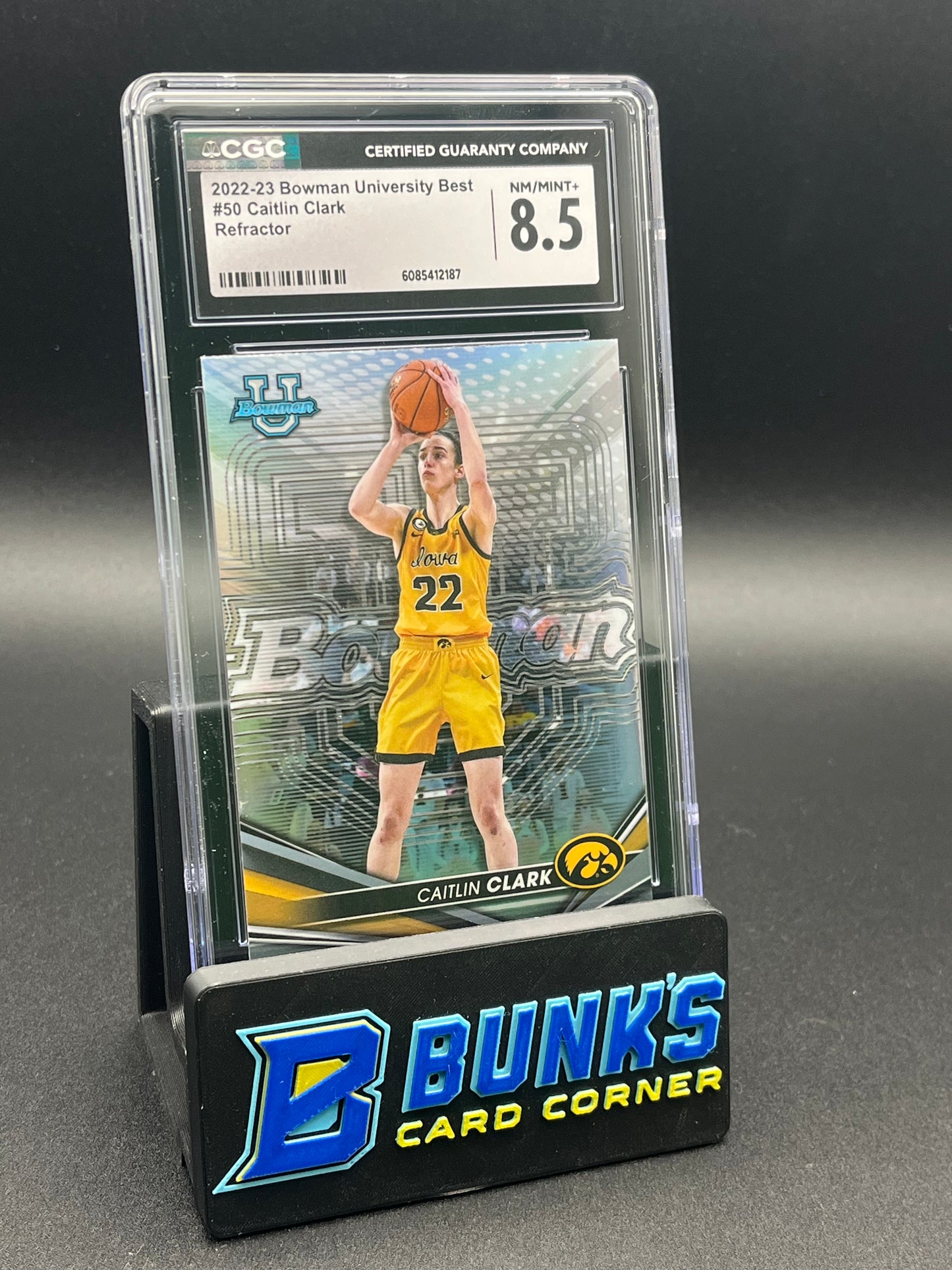 2022-23 Caitlin Clark Refractor CGC 8.5
