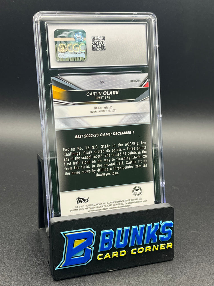 2022-23 Caitlin Clark Refractor CGC 8.5