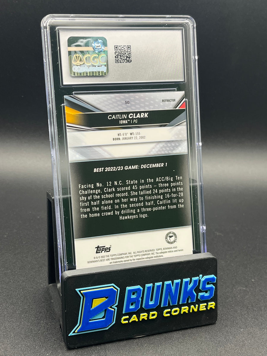 2022-23 Caitlin Clark Refractor CGC 8.5