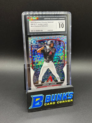 2023 Jordan Lawlar Mini Diamond Refractor CGC 10 33/99