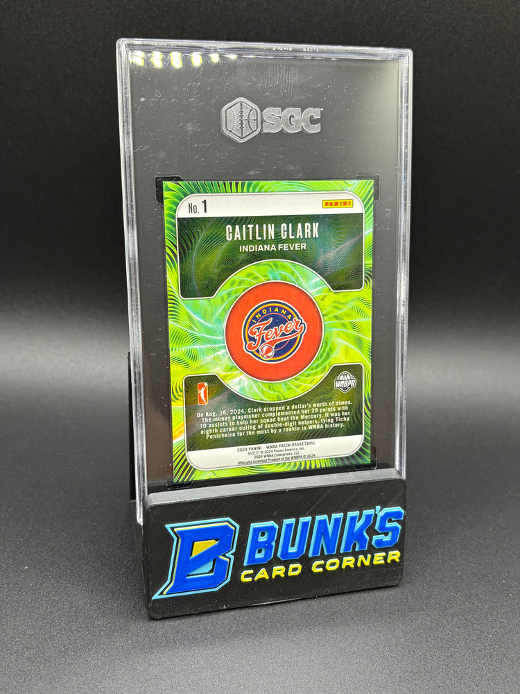2024 Caitlin Clark Fractal Prizm SGC 10