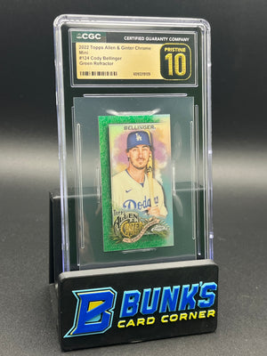 2022 Cody Bellinger Green Refractor Mini CGC Pristine 10 64/99