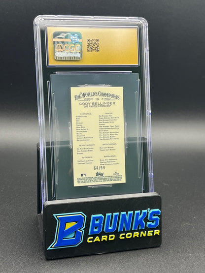 2022 Cody Bellinger Green Refractor Mini CGC Pristine 10 64/99