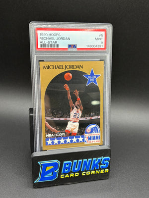 1990 Michael Jordan All Star Hoops PSA 9