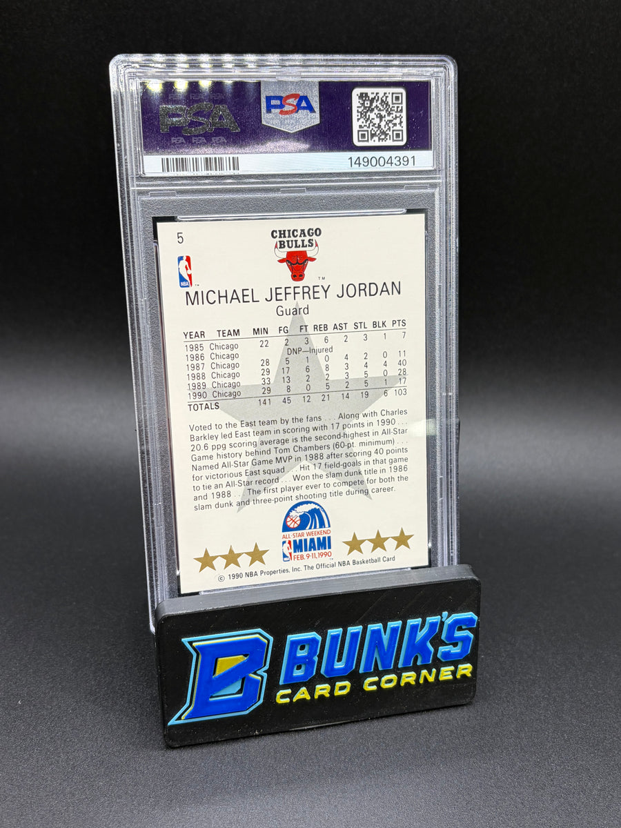 1990 Michael Jordan All Star Hoops PSA 9