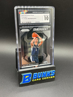 2023-24 Victor Wembanyama Emergent Prizm CGC 10