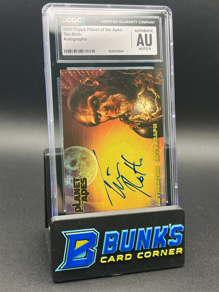 2001 Tim Roth Topps Planet of the Apes Auto 9 CGC AU
