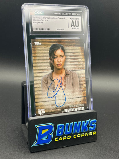 2017 Christian Serratos CGC AU Auto 10