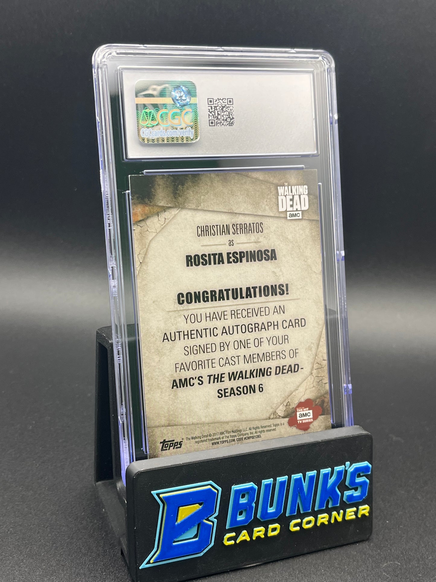 2017 Christian Serratos CGC AU Auto 10