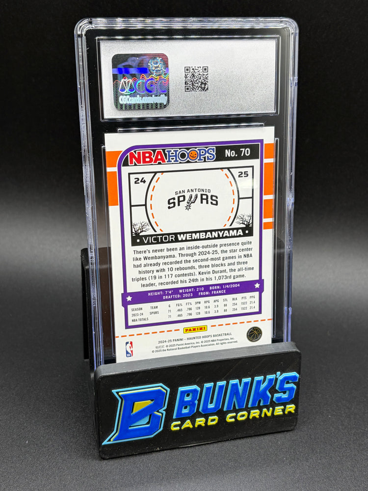 2024-25 Victor Wembanyama Holo Webs Haunted Hoops CGC 10