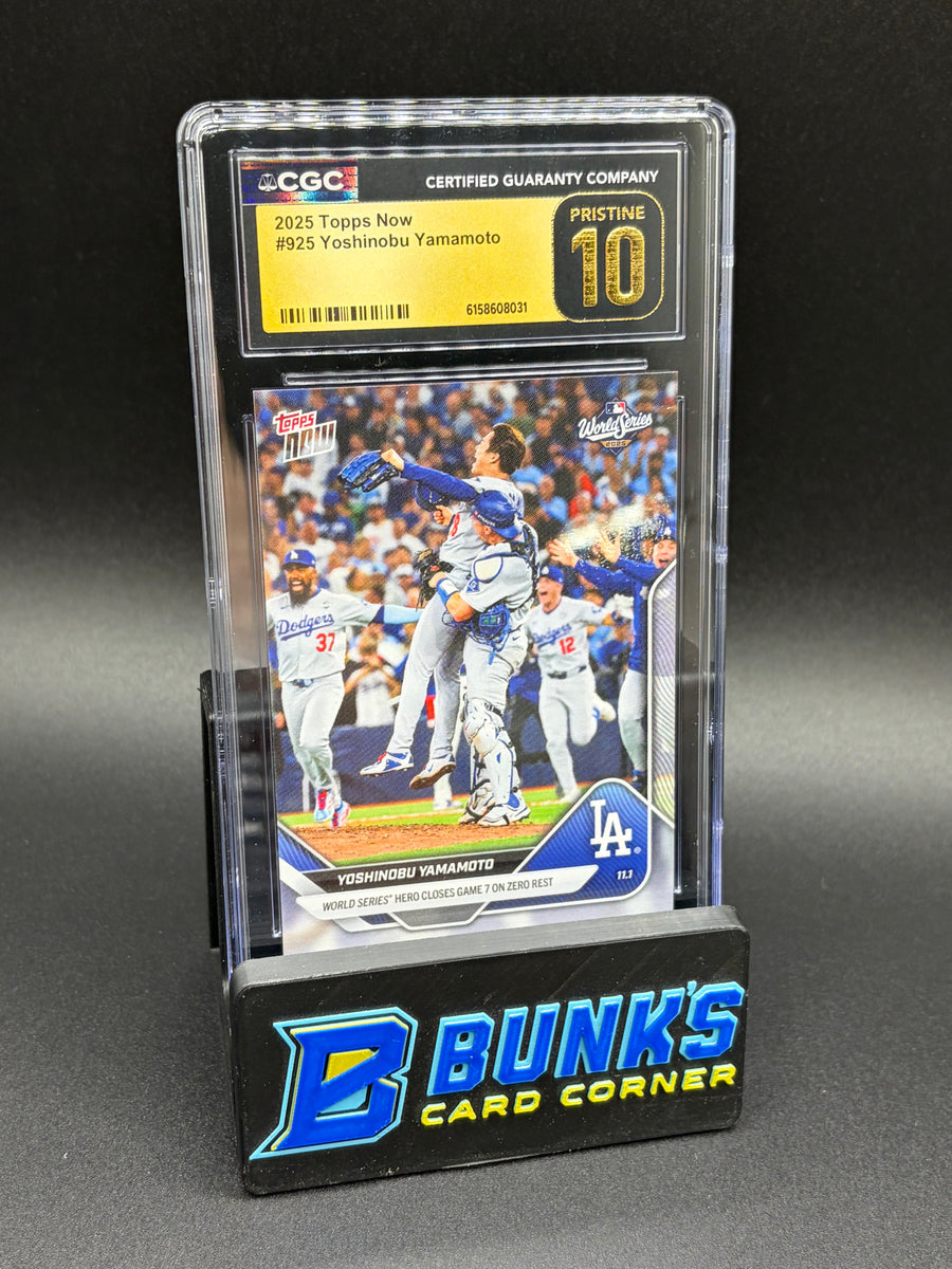 2025 Yoshinobu Yamamoto Topps Now CGC Pristine 10