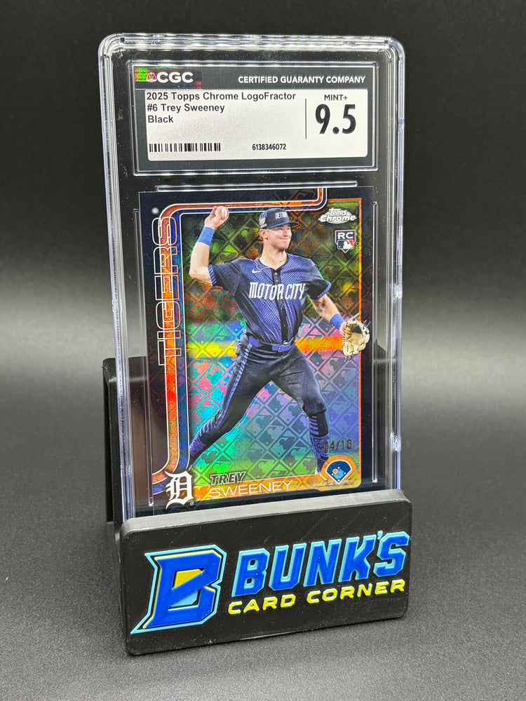 2025 Trey Sweeney Black LogoFractor CGC 9.5 RC 4/10