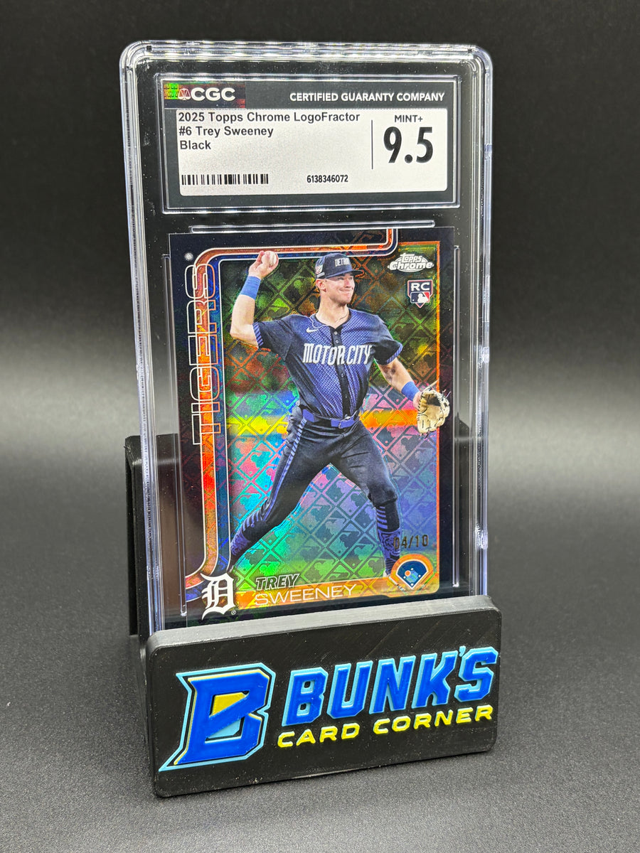 2025 Trey Sweeney Black LogoFractor CGC 9.5 RC 4/10