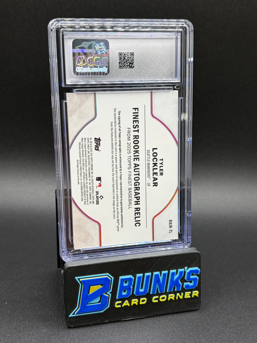 2025 Tyler Locklear Green Refractor Auto Relics CGC 10 Auto 10 63/75