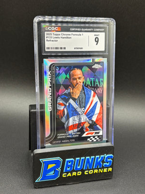 2025 Lewis Hamilton Refractor Formula 1 CGC 9