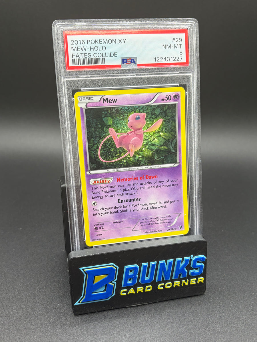 Mew Holo Fates Collide PSA 8