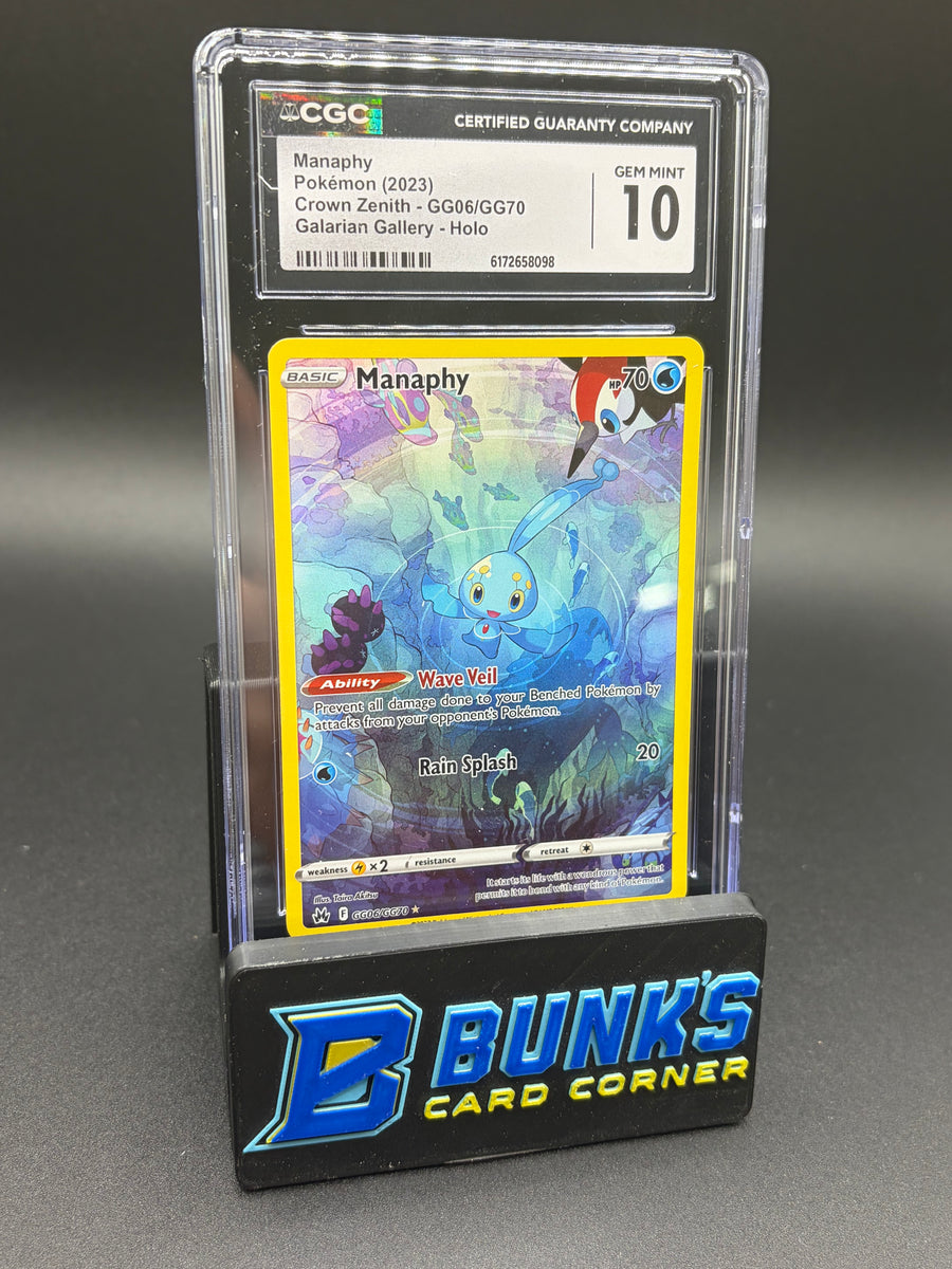 Manaphy Galarian Gallery Holo CGC 10