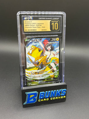Zeraora V Character Super Rare Holo CGC Pristine 10 Japanese