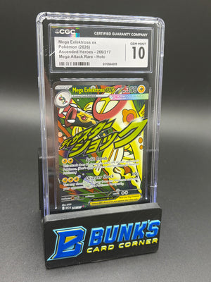 Mega Eelektross ex Mega Attack Rare Holo CGC 10