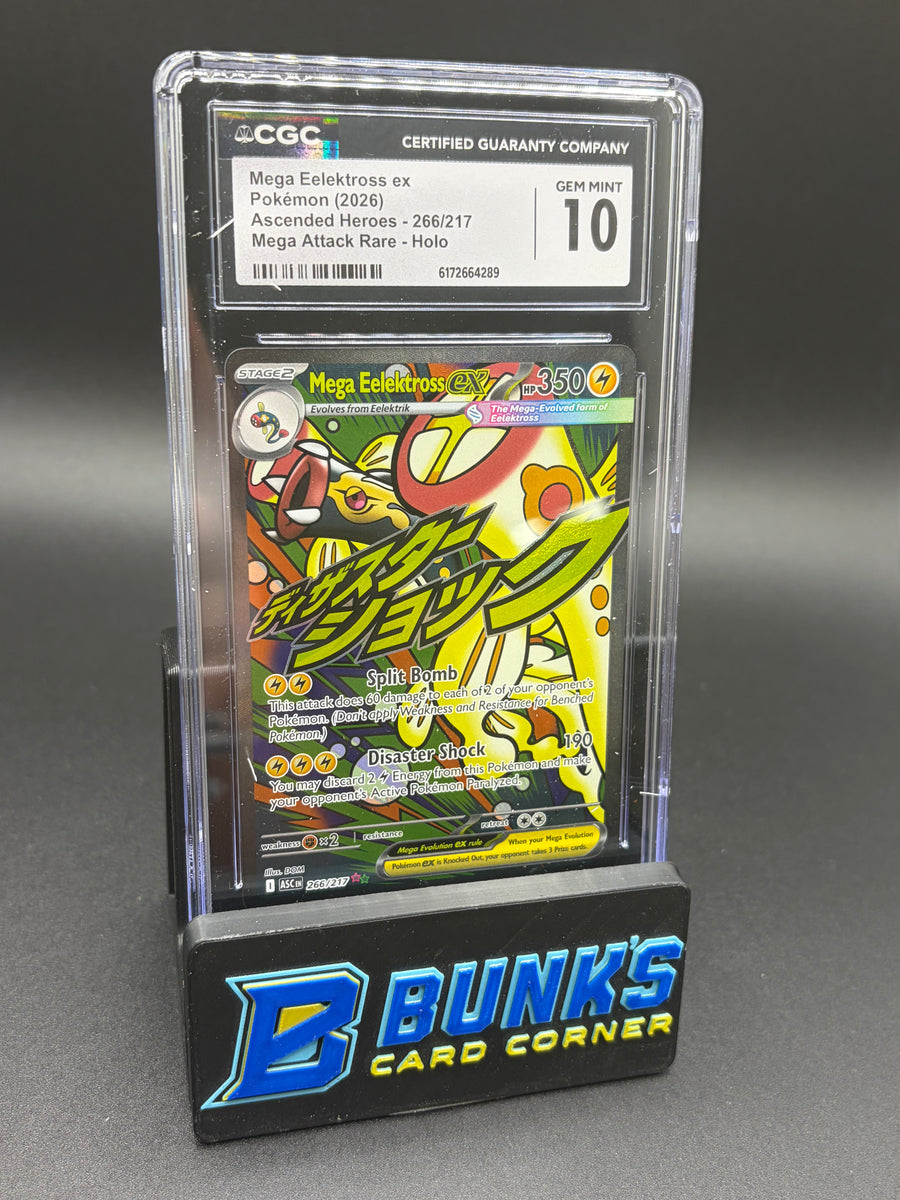 Mega Eelektross ex Mega Attack Rare Holo CGC 10